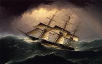 James E Buttersworth - Clipper in a Heavy Sea